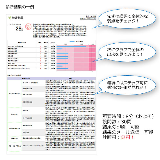 診断結果の一例